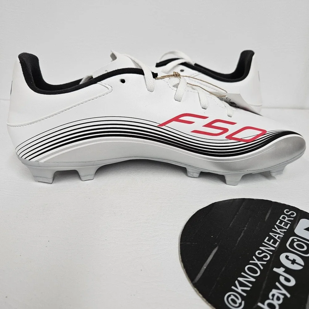 Adidas F50 Messi Club FG/MG Soccer Cleats White/Silver JP7443 Men's Size 10